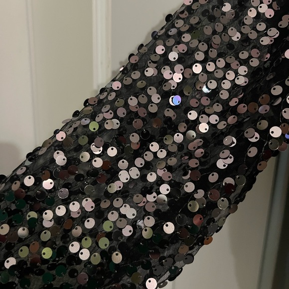 Free People Celine Oversized Tee with Sequin Sleeves - Picture 3 of 7